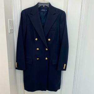 Polo Ralph Lauren Double Breasted wool Navy Blazer